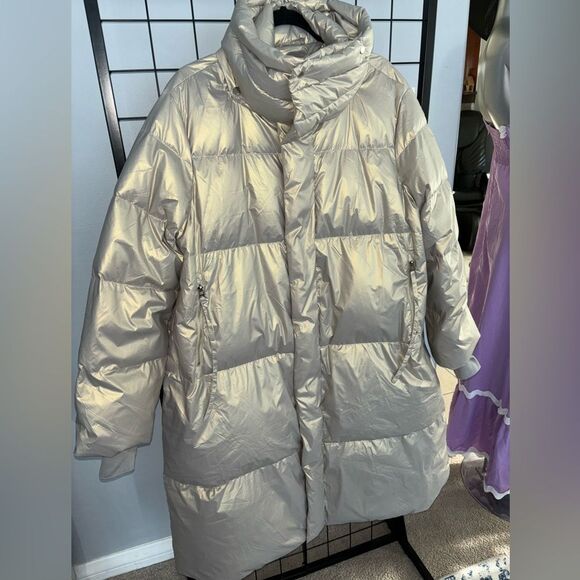 S. Deer/Concepts Gold Goose Down Puffer Coat NWT - Picture 4 of 13